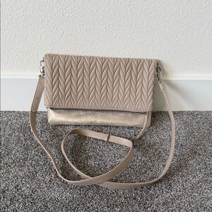 Beige Stella & Dot Waverly Convertible Crossbody Bag